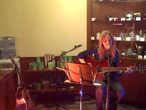 Cathy Kennedy Performing At Gold Fish Tea Room in Royal Oak Michigan, Open Mike Friday Nights
