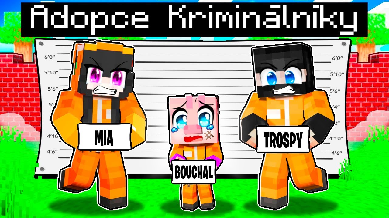 Adoptovali mě VĚZNĚNÍ KRIMINÁLNÍCI v Minecraftu! (nebezpečné)
