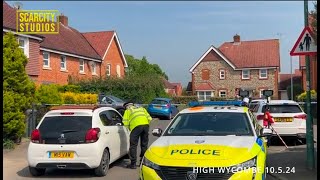 Police officer shot with crossbow, civilian stabbed and suspect in hospital - High Wycombe incident