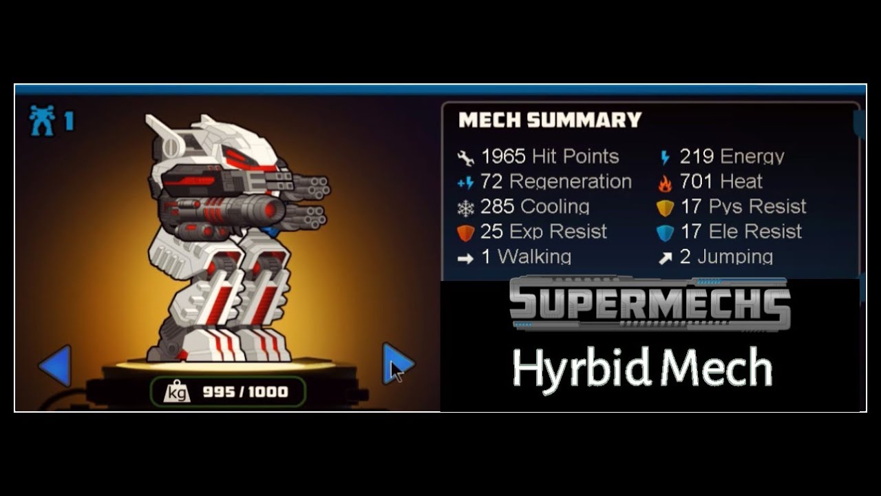 Supermechs⛅ TESTING ( Hybrid Mech ) 📝