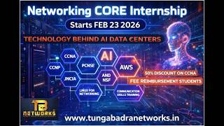 Networking Internship (CCNA, JNCIA and PCNSE) DEMO for Feb 23rd Batch | #tungabadranetworks