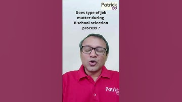 Does type of job matter during B school selection process? | AskPatrick | Patrick Dsouza