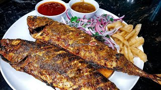 Juicy Cameroonian Roasted Fish | Oven Grilled Mackerel | Cameroonian Burning Fish