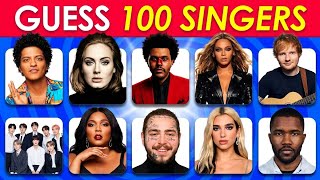 Guess the Singer by Their Face in 3 Seconds! 👀🎤 | 100 Singers