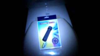 ＬＥＤ４灯＋暗視懐中電灯型ビデオカメラ　暗闇撮影（夜のトイレ）