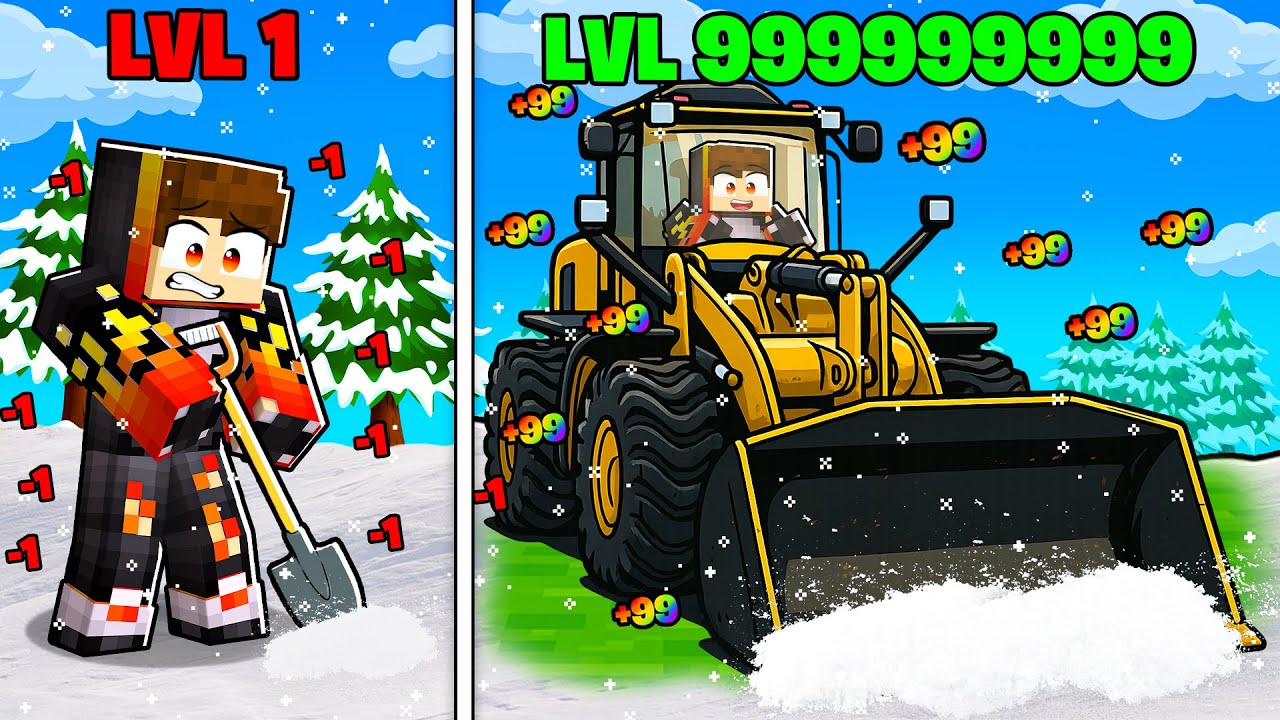 I Went From Level 1 to Level 99 Snow Remover in Roblox!