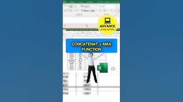 🔥🙄CONCATENATE + MAX FUNCTION IN EXCEL || ADVANCE EXCEL💯 || #excel #shorts #shortsfeed #youtube