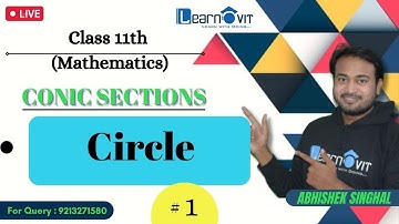 #1 #circle #class11 #conicsections #avss #learnovit #abhisheksir #cbse #isc #ncert #solution