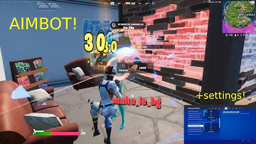 "Book bag🎒"But its linear settings with aimbot!Plus best controller settings(aim and building)