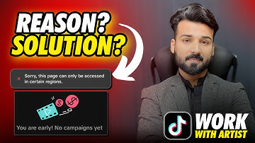 ✅ Solution of 🚫No Latest Campaigns and Region issue in Tiktok Work with Artist