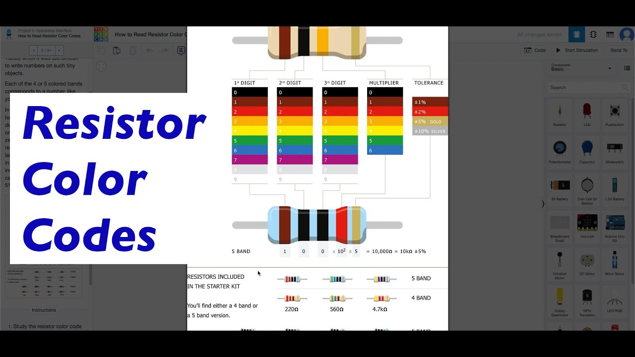 Resistor Color Codes - YouTube
