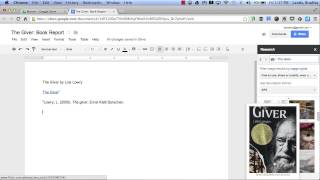 Research Tools in Google Docs