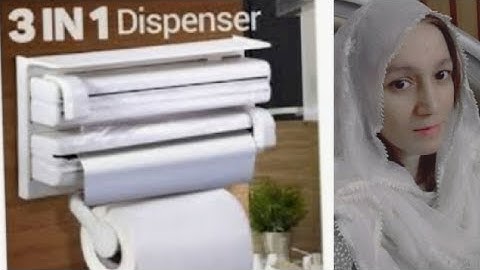 triple paper dispenser review & unboxing.how to fix cling wrap aluminum foil wrap roll in distemper.