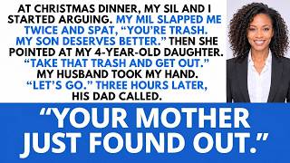 My Mother in Law Slapped Me at Christmas—Three Hours Later, She Found Out I Owned Her House. | Wi...