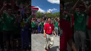 67 year Old Dad jumps rope at World Cup in Mexico 🇲🇽 #worldcup #fifaworldcup #mexico #southkorea