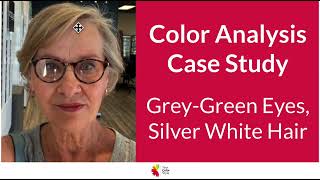 Color Analysis - Warm Grey Hair, Grey-green Eyes