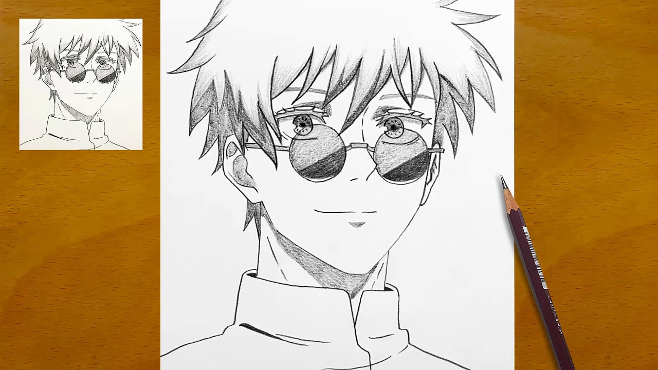 Gojo Satoru Pencil Drawing || Jujutsu Kaisen Fan Art || Anime Sketch