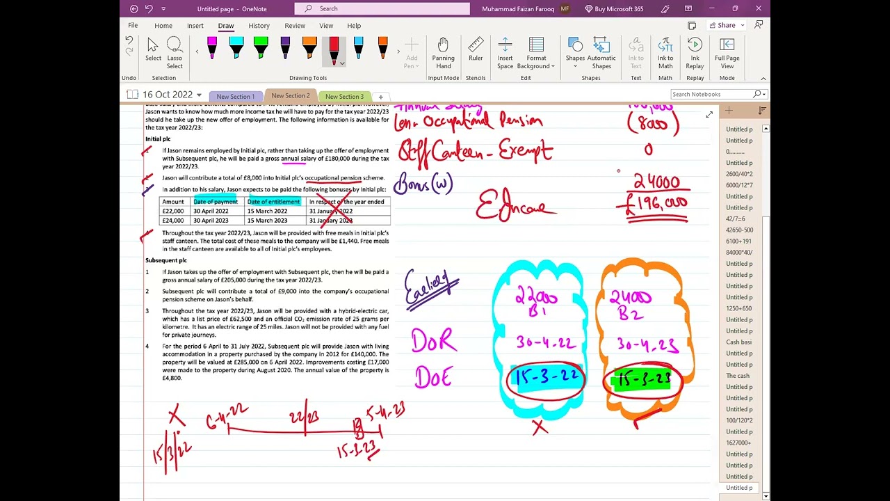EMPLOYMENT INCOME Revision Kit Q99 JASON – ACCA Taxation TX UK Exam FA2022 22 23