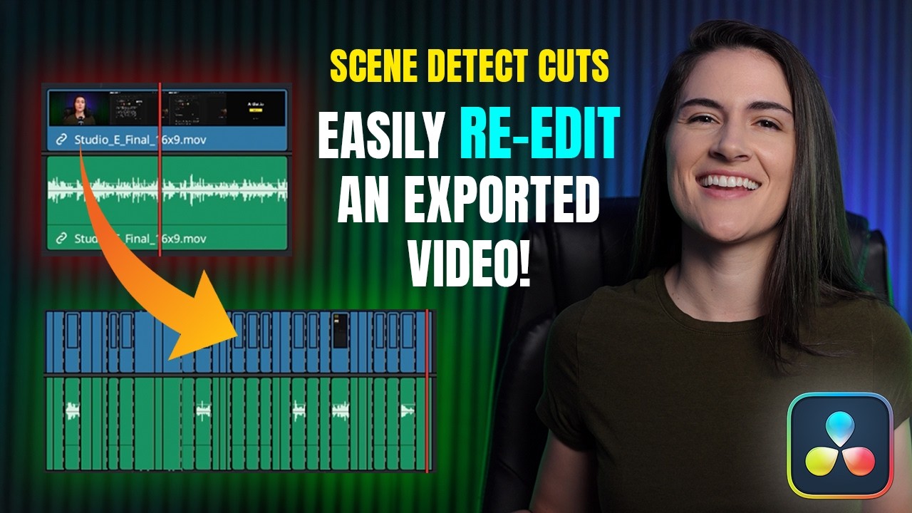 Automatically Cut an Exported Video (Detect Scene Cuts Tool in DaVinci Resolve) | Editing Trips 2026