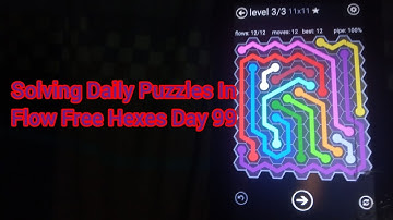 Solving Daily Puzzles In Flow Free Hexes Day 99