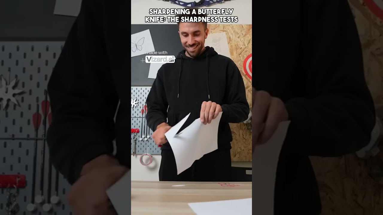 Testing Knife Sharpness: Cutting Paper and Measuring Pressure