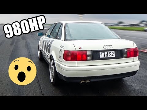 980HP Audi S2 FROM HELL ON THE DRAG STRIP!