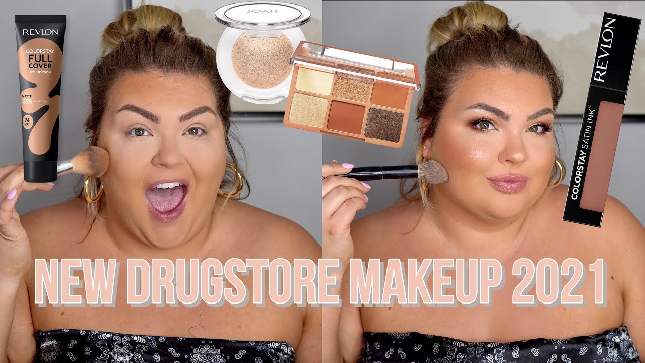 FULL FACE OF NEW DRUGSTORE MAKEUP *I AM SHOOK*