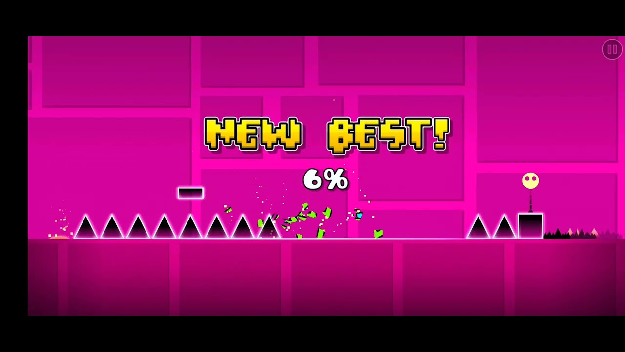 playing Geometry dash for the first time - YouTube