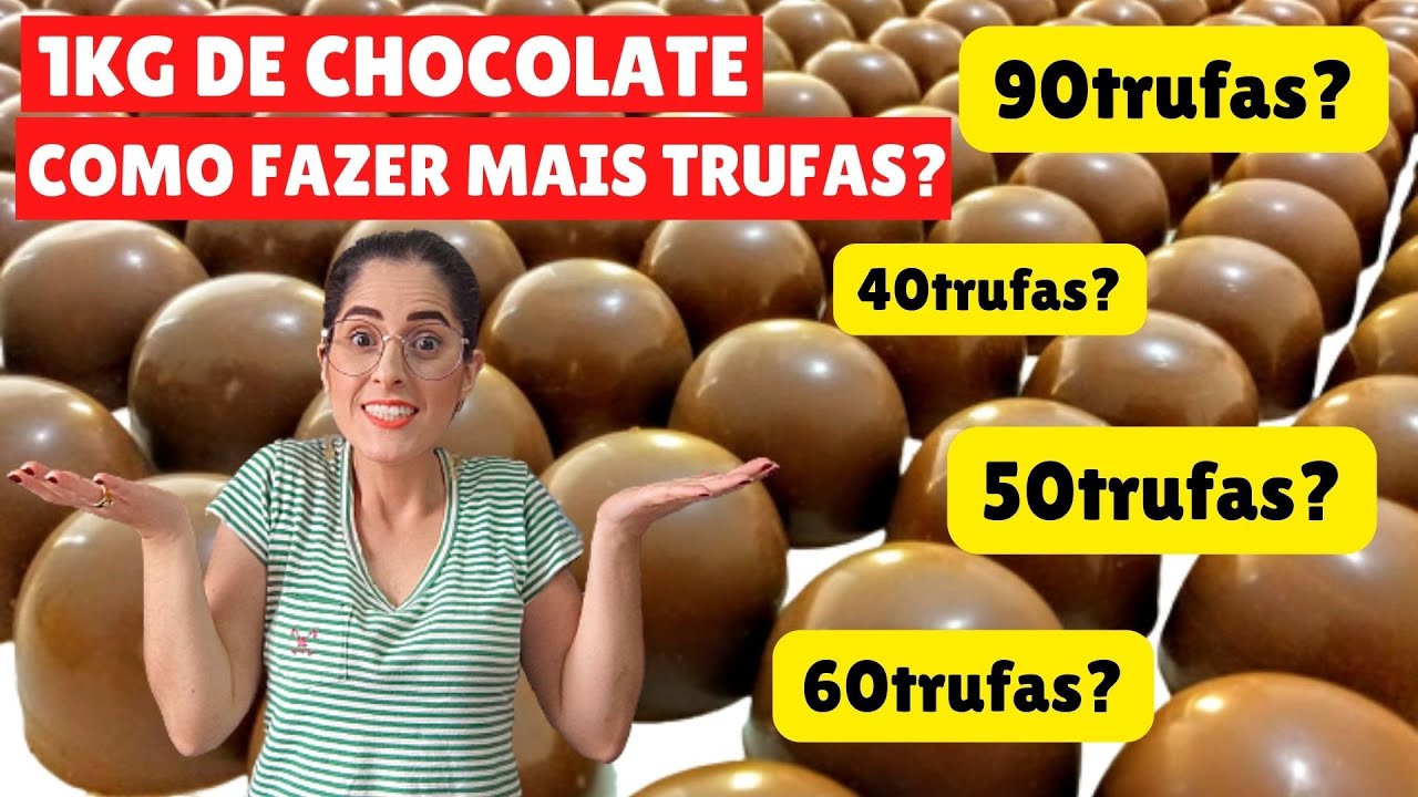 COMO RENDER MAIS O CHOCOLATE FRACIONADO PARA TRUFAS?