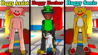 NẾU THẮNG TÊ TÊ MỞ KHÓA ĐƯỢC HUGGY HACKER VÀ HUGGY AXOLOT TRONG NHÀ MÁY Poppy Playtime Morphs