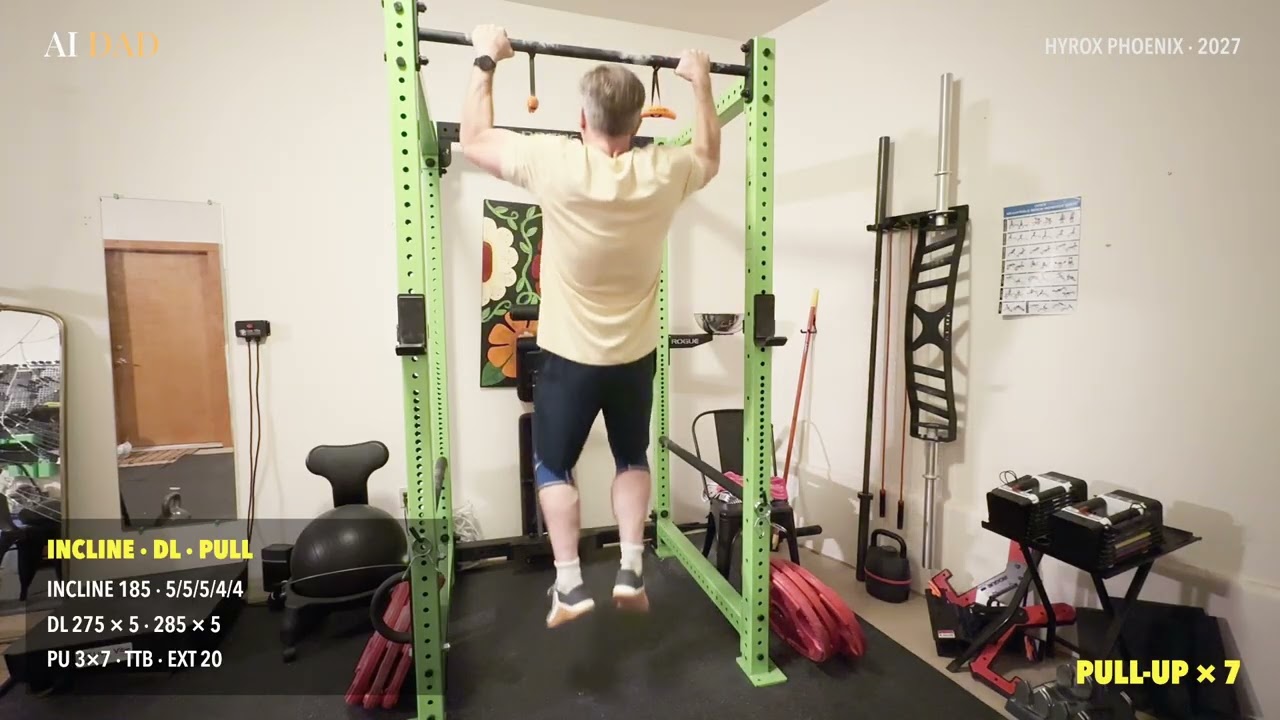 Friday 9/25: Back after a hard fall, with a run in the morning and Strength B at night