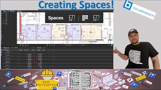 How to Create & Use Spaces in Bluebeam Revu | Punch Lists, Area Labels, and More | BIM-VDC Tutorial
