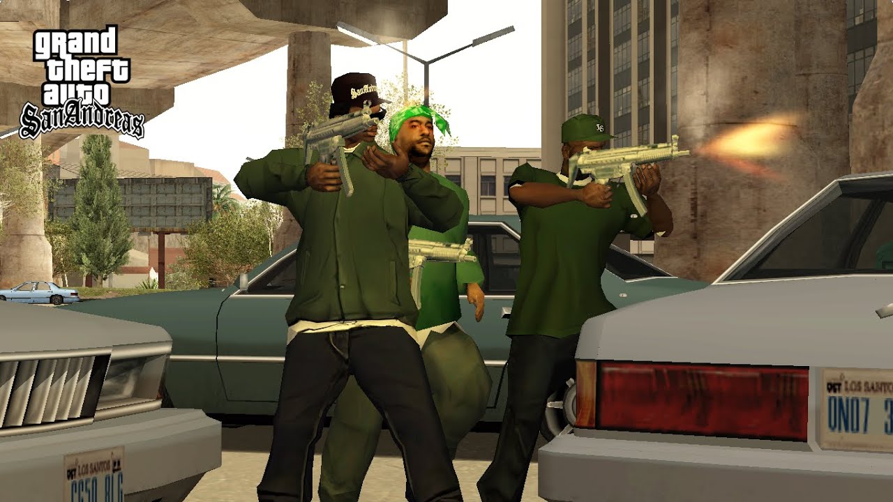 Если сладкая с Райдером на задании (Зеленая сабля) GTA San Andreas!