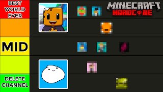 I RANKED Every Minecraft Hardcore YOUTUBER! (Tier List)