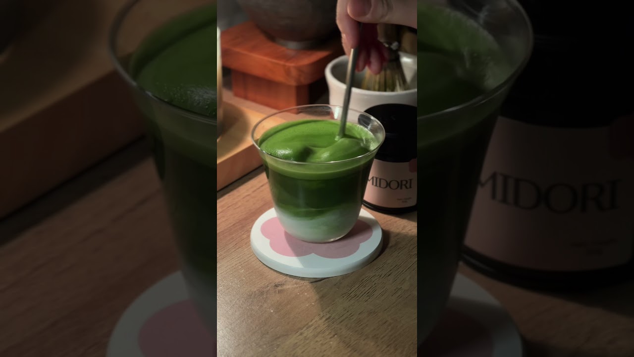 Late night matcha craving: fulfilled 🍵✅ 