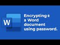 How to password protect Word document?
