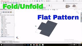 SolidWorks Tutorial: Understanding Sheet Metal Flat Pattern,Fold/Unfold Command Sheet Metal Tutorial
