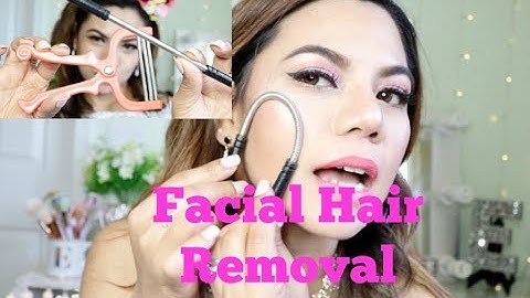 How To Remove Facial Hair | Hair Threading -  ELLAsDaily