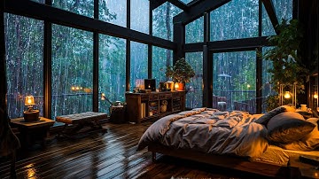 Rain Sounds for Sleeping - Sounds Heavy Rain & Strong Thunder for Relax, Focus, Beat Insomnia