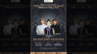 PAGELARAN WAYANG KULIT KOLABORASI 2 DALANG MUDA - MEMPERINGATI HARI PENDIDIKAN NASIONAL TAHUN 2026