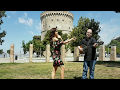 Best Greek Belly dance @ White Tower with Bouzouki | Tsifteteli with Lia Verra of Greece