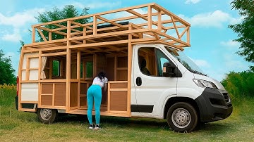 Couple Turns a Van into an Amazing Home on Wheels - TIMELAPSE