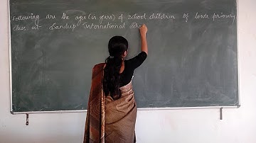 CLASSIFICATION AND TABULATION|| PART- 6||  STATASTICS || 1ST PUC|| BY PROF. TABASSUM