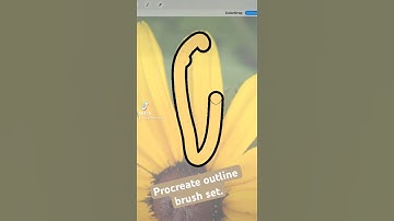 Procreate outline brush set. Get this from svgfilestreasury.etsy.com #procreate #procreateart