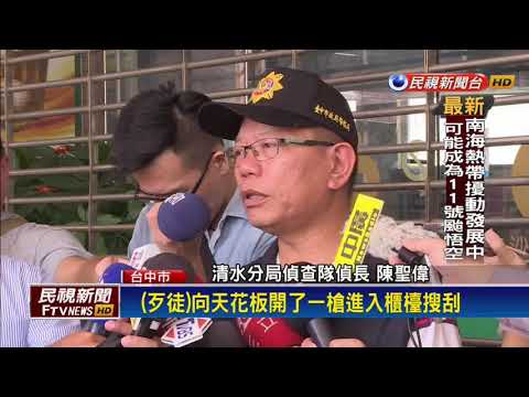 歹徒持槍闖沙鹿合作金庫 搶走121萬－民視新聞