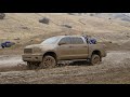 Toyota tundra showing up 4x4s in the mud.