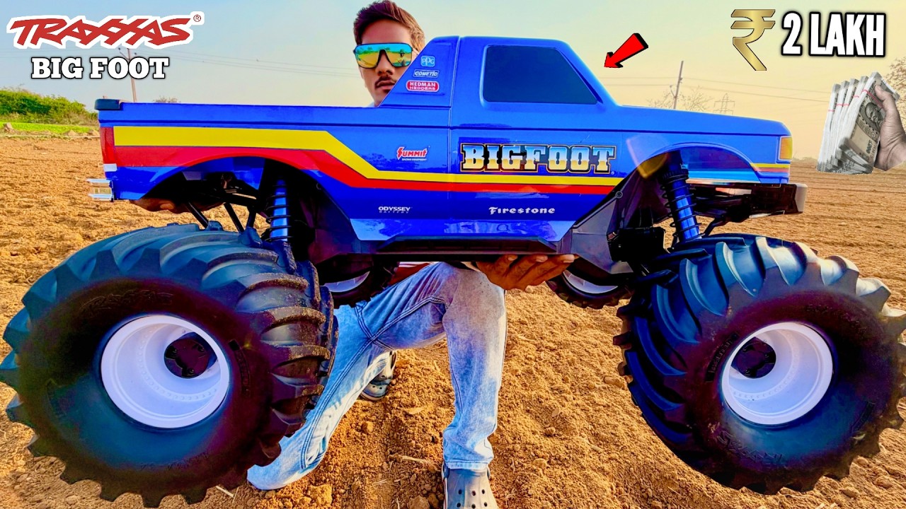 RC Traxxas X-Monster BigFoot Car Unboxing & Testing – Chatpat toy tv
