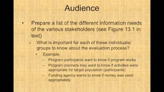 Step 7 in Program Evaluation (FCS 5470)