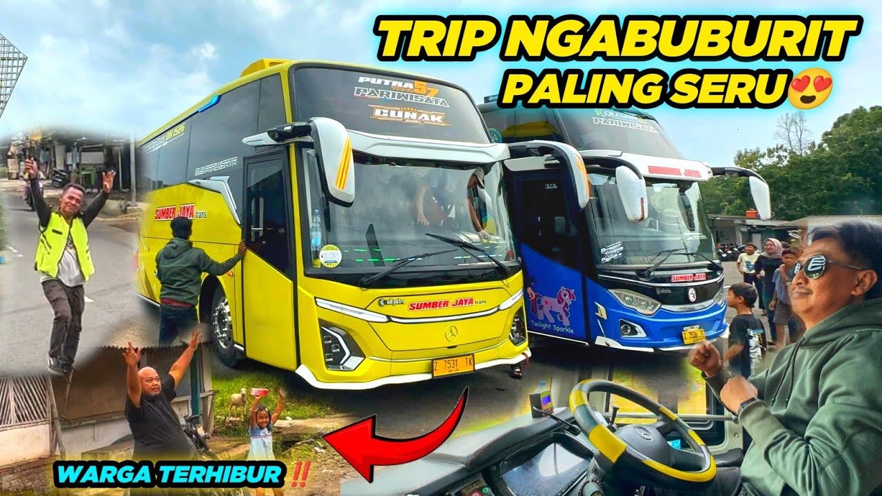 Momen Seru Tiada Henti ‼️ Trip ngabuburit bareng Bus Sumber Jaya Cunak & Quswa