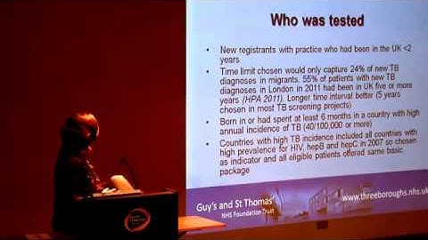 Migrant health training seminar - (9) new entrant health checks